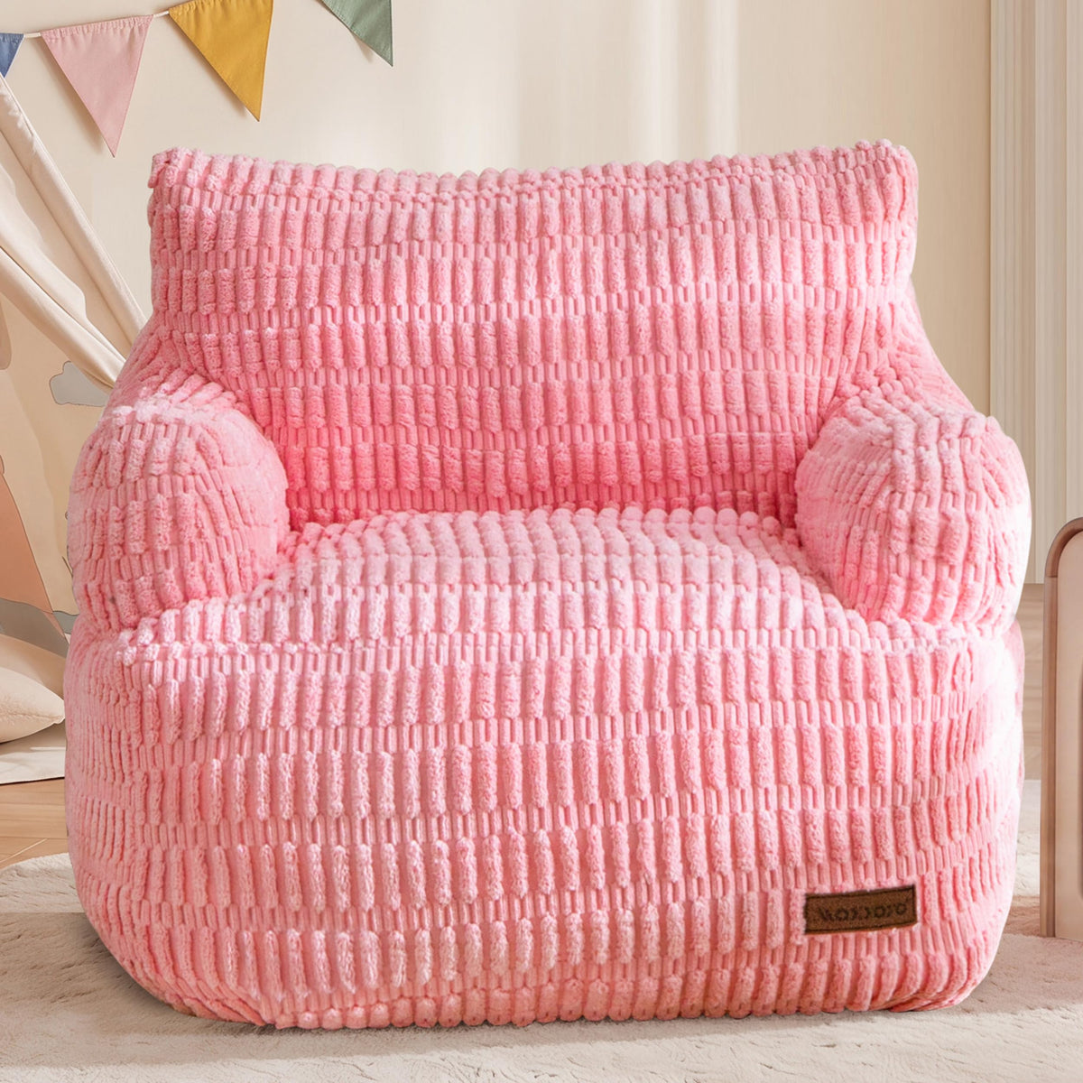MAXYOYO Kids Bean Bag Chair, Comfy Bean Bag Sofa with Filler