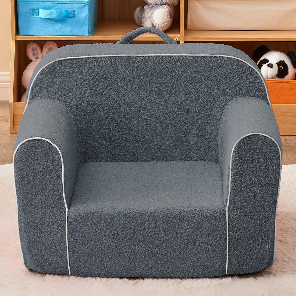 DAICO Kids Bean Bag Chair with Armrests & Side Pocket for 3-6 Years Old