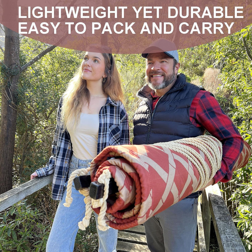 Quilted Double Hammock, Non-Fading Fabric, 600‑LBS Capacity