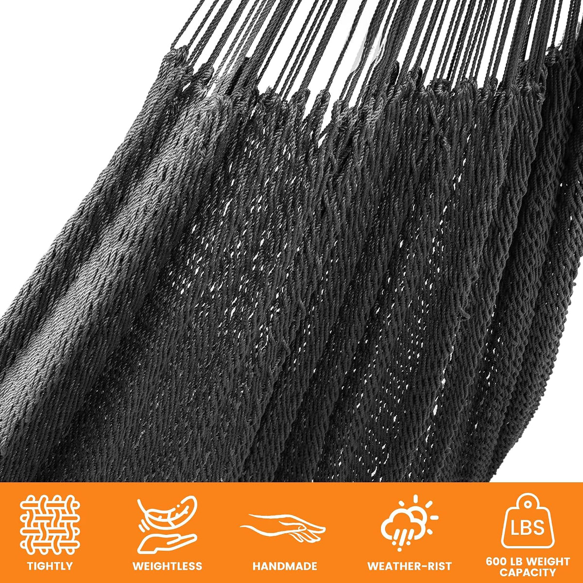 Lazy Daze XL Handwoven Mayan Hammock, 10.5FT Double Camping Hammocks