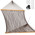 Lazy Daze Double Handwoven Rope Hammock for Outdoor Fits 12-13 Ft Stand