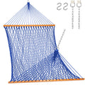 Lazy Daze Double Handwoven Rope Hammock for Outdoor Fits 13-15 FT Stand